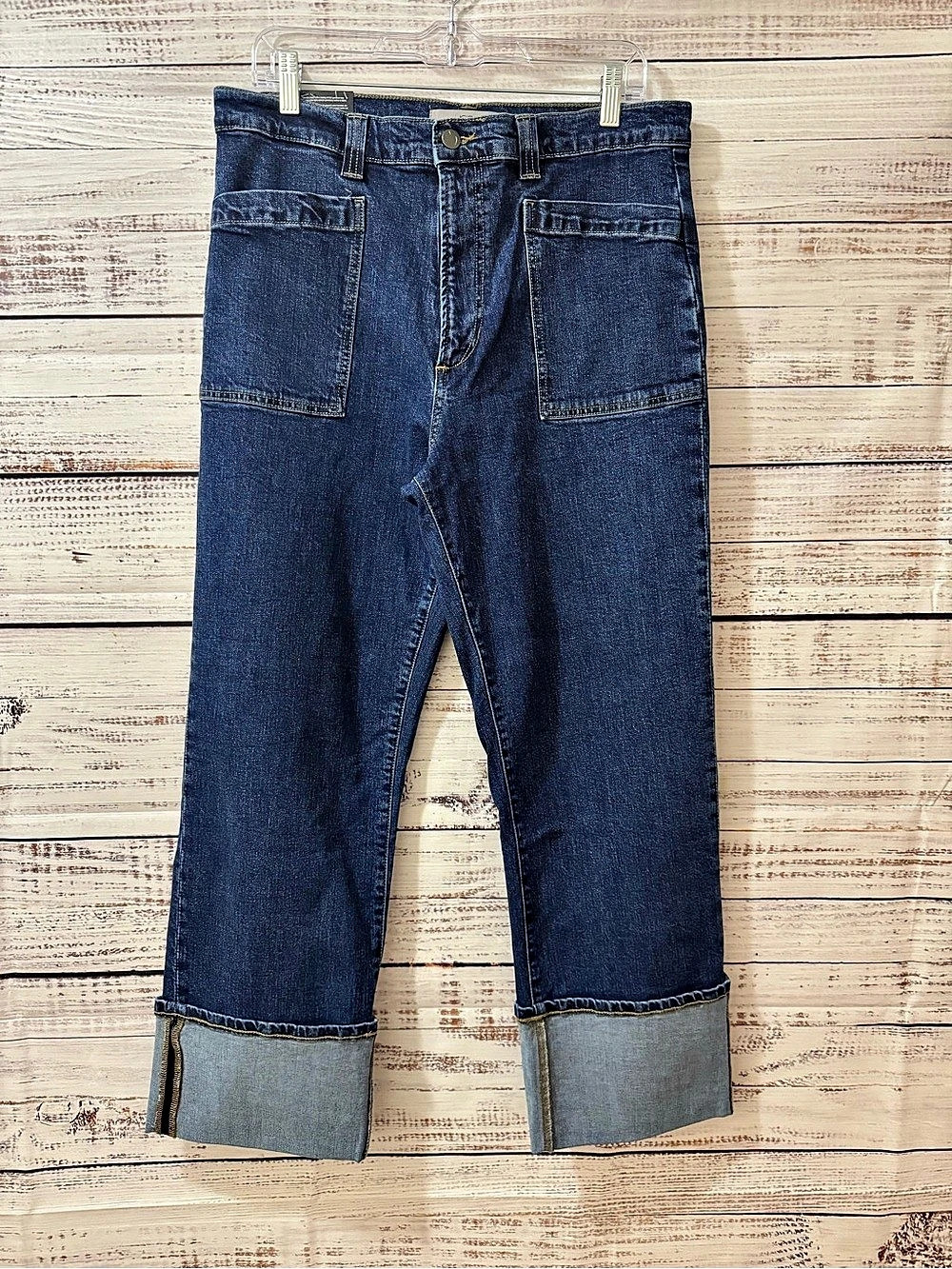 Joe's High-Rise Valentina Wide Leg Crop Jeans Waist 31 NWT